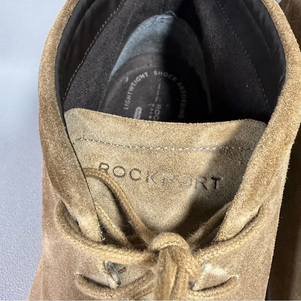 ROCKPORT Charson Beige Suede Chukka Boots